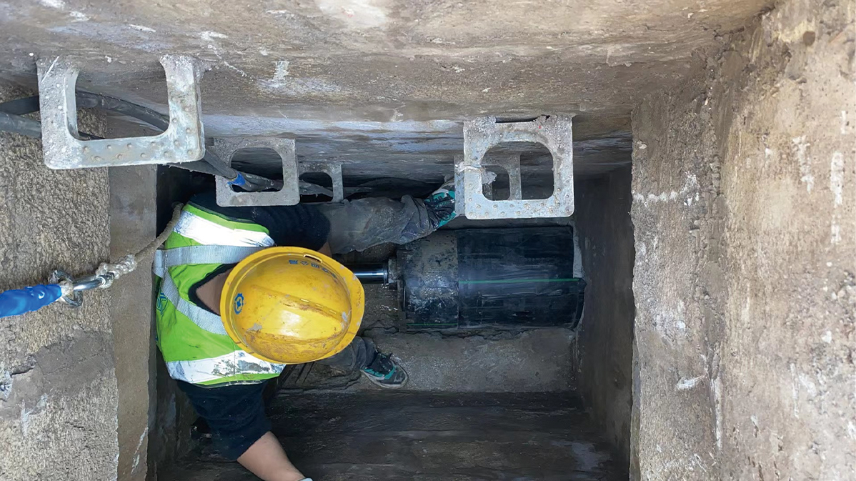 矿区HDPE短管内衬法